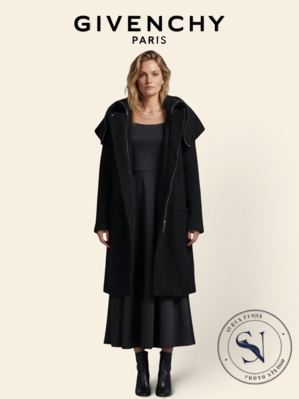 Authentic Rare GIVENCHY 2010 Riccardo Tisci Alpaca Mohair Coat FR40